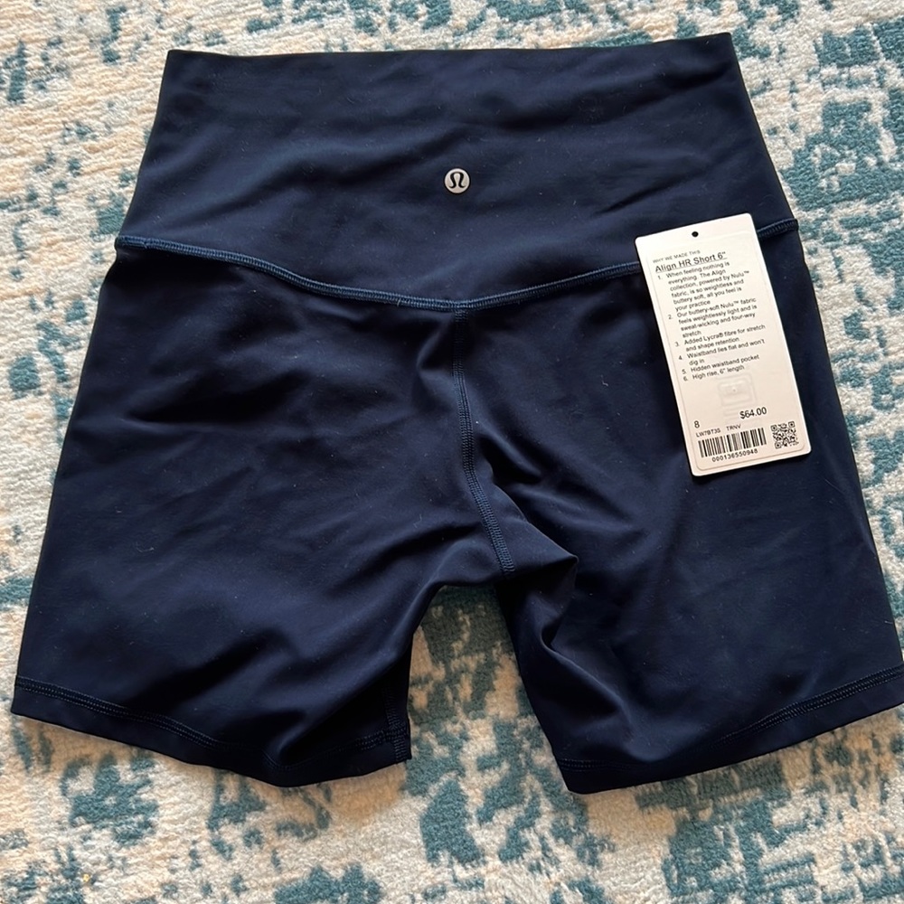 Lululemon Align HR Short true navy 6"
